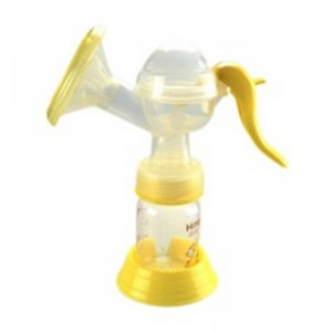 휴대용 실리콘 매뉴얼 베이비 우유 추출기 유산 펌프 BPA 무료 인쇄 패턴 위생 설명서 모유 수유 펌프