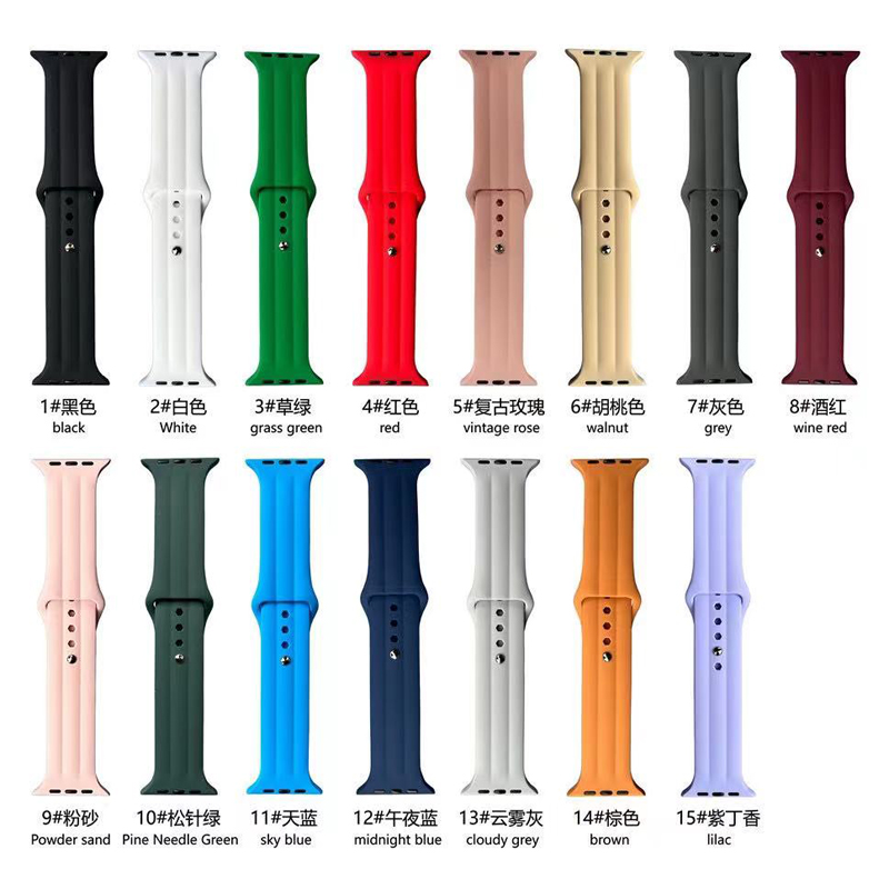 Iwatch 실리콘 스포츠 밴드 스트랩 팔찌 브레이슬릿 시계 스트랩을 Apple Watch